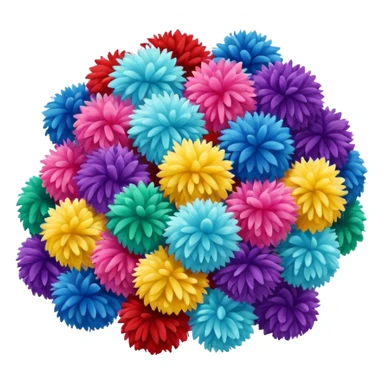 Pom poms sticker