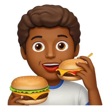 rod wave eating a cheeseburger  sticker