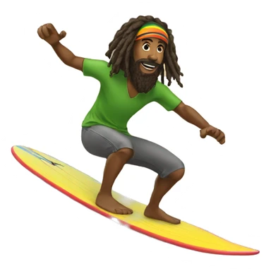 rastaman-surfing sticker