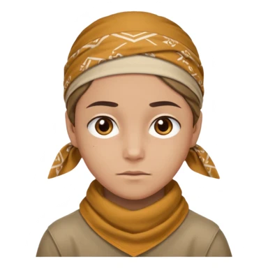 character with bandana sticker