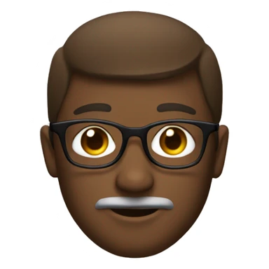 Glasses, brown ayes sticker