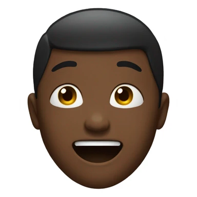 crying laughing face with ebony complexion  sticker