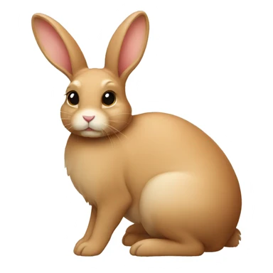Tan bunny sticker