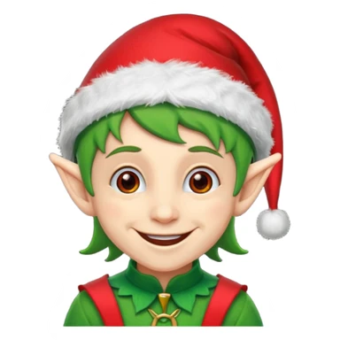 Christmas elf sticker