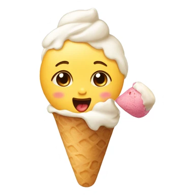 baby eat icecream sticker