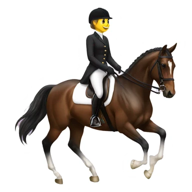 Dressage rider sticker