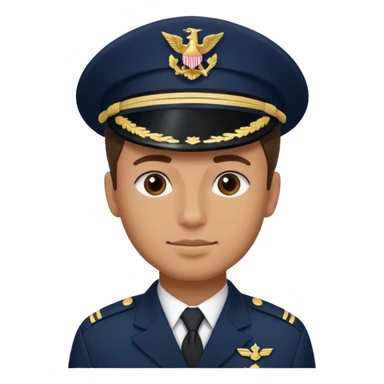 male navy soldier, square face. sticker