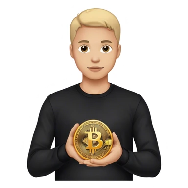 lego homme vêtement noir bitcoin sticker
