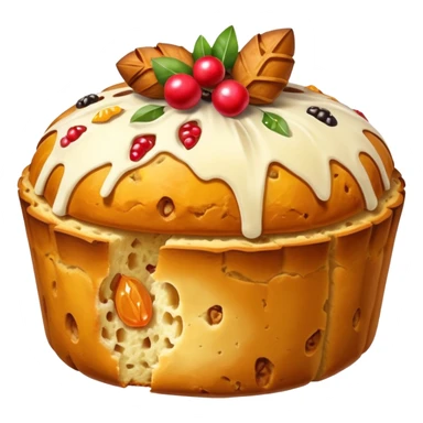 slice of panettone sticker