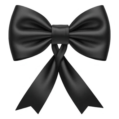 Ruban noir croisé avec 1 boucle comme celui de Crans Montana sticker