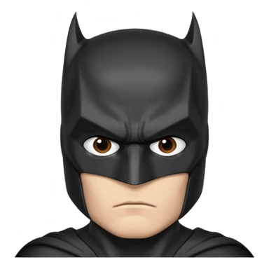 batman character face only younger sticker