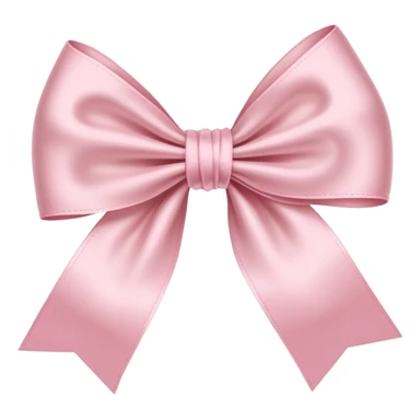 light pink ribbon bow sticker