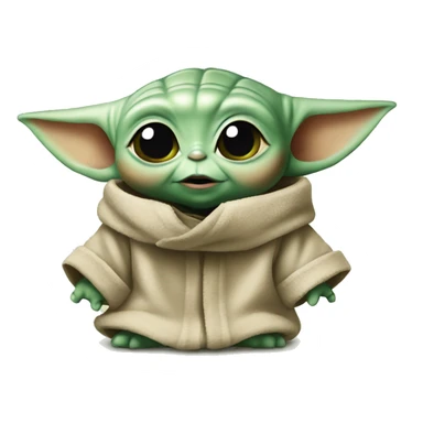 baby yoda greeting sticker