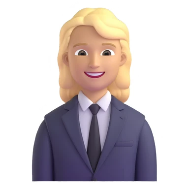 Oleg Tinkov, smiling, blond hair, wearing a business suit sticker