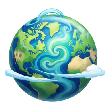 colorful planet with ring sticker