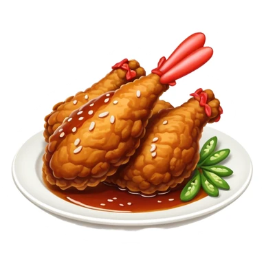 Korean style fried chicken  sticker