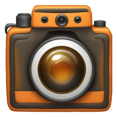 camera orange sticker