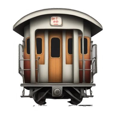 old train carriage without background sticker