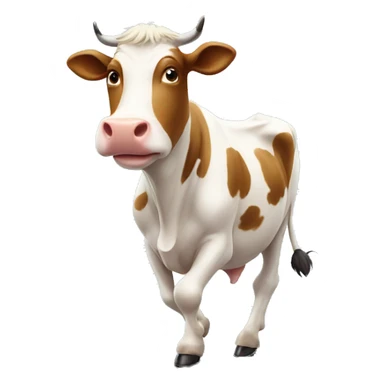 cow on treadmill  sticker