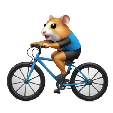 hamster cyclist sticker