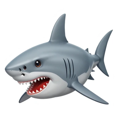 Shark attack sticker