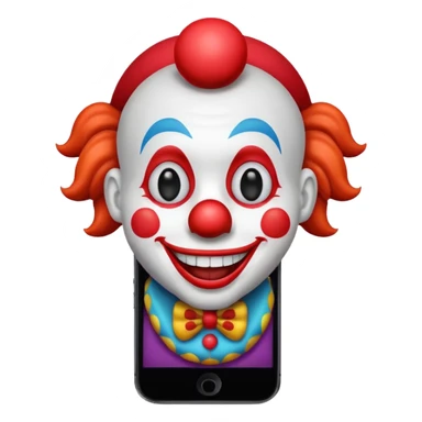 clown emoji iphone sticker