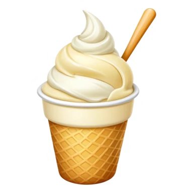 Vanilla with no cone sticker