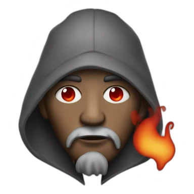 Homeless man with red eyes smoking sticker