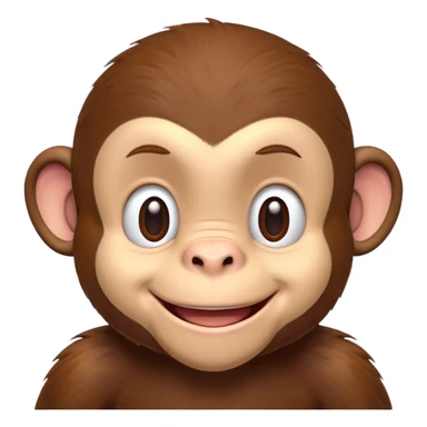 Curious George monkey sticker