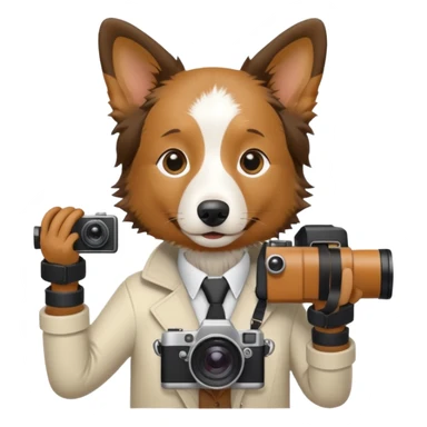 border collie fotografo sticker