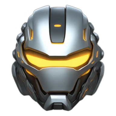 futuristic armored Omega Energy helmeth radiating energy sticker