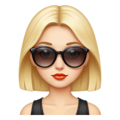 cool girl in sunglasses sticker