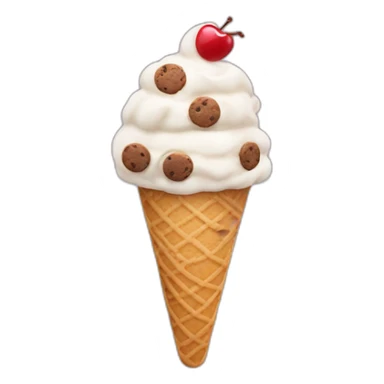 ice Creme with cookies flavour sticker