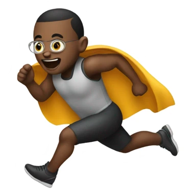 midget running super fast sticker