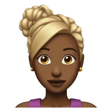 Black girl with edges and a slick back buss down rich sticker