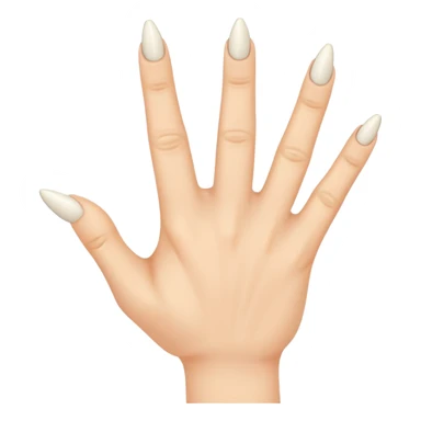 a hand but the middle finger and ring finger is twisted sticker