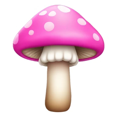 Pink little mushroom emoji  sticker