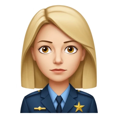 A CIA officer, looking like Carrie Mathison from the "Homeland" TV series. sticker