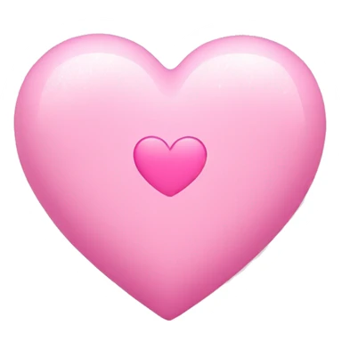 A baby pink heart with some pink sparkles sticker