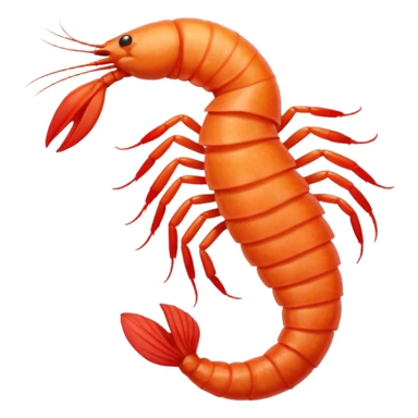 ginger woman with back shaped like a shrimp sticker