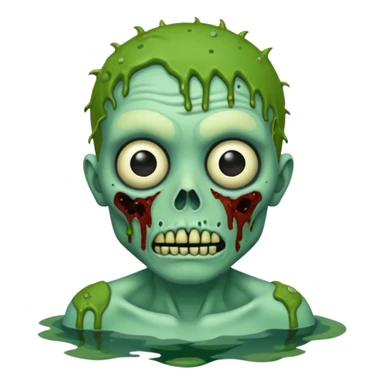 Green Zombie ponda sticker