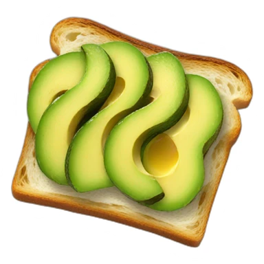 Avocado toast sticker