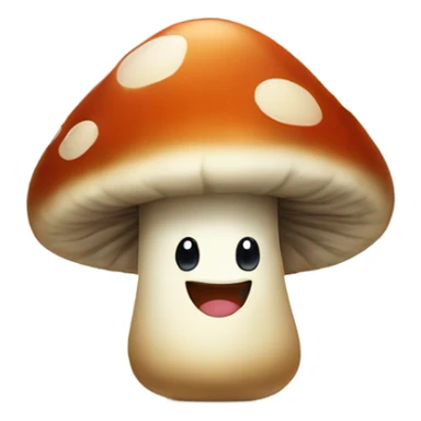 mushroom smile sticker
