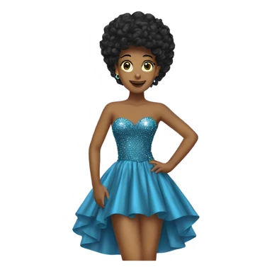 80s prom dress sticker