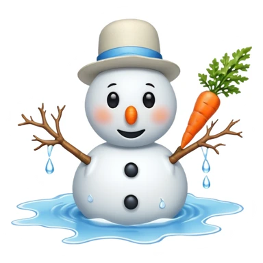 summer snowman  sticker