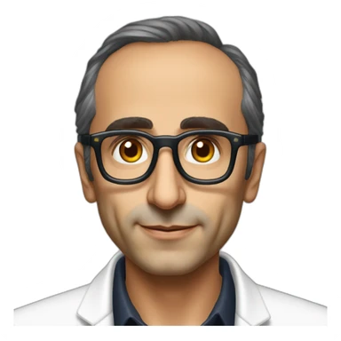 Eric Zemmour avec des lunettes de soleil pixel sticker