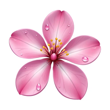 sakura flower with sparkles sticker