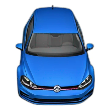 Volkswagen-Golf-2015-universal-blue sticker