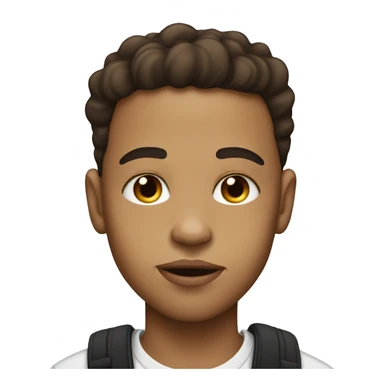 Lightskin boy with big lips sticker