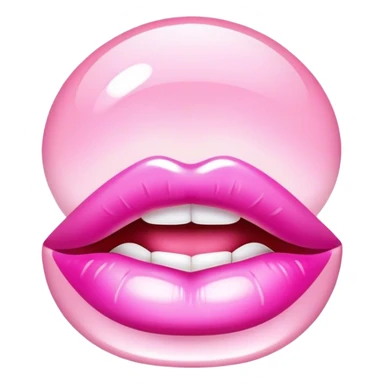Light pink lip gloss  sticker